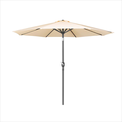 ../frankl24shop/sonnenschirm creme alu, 3,00m rund mit kurbel @